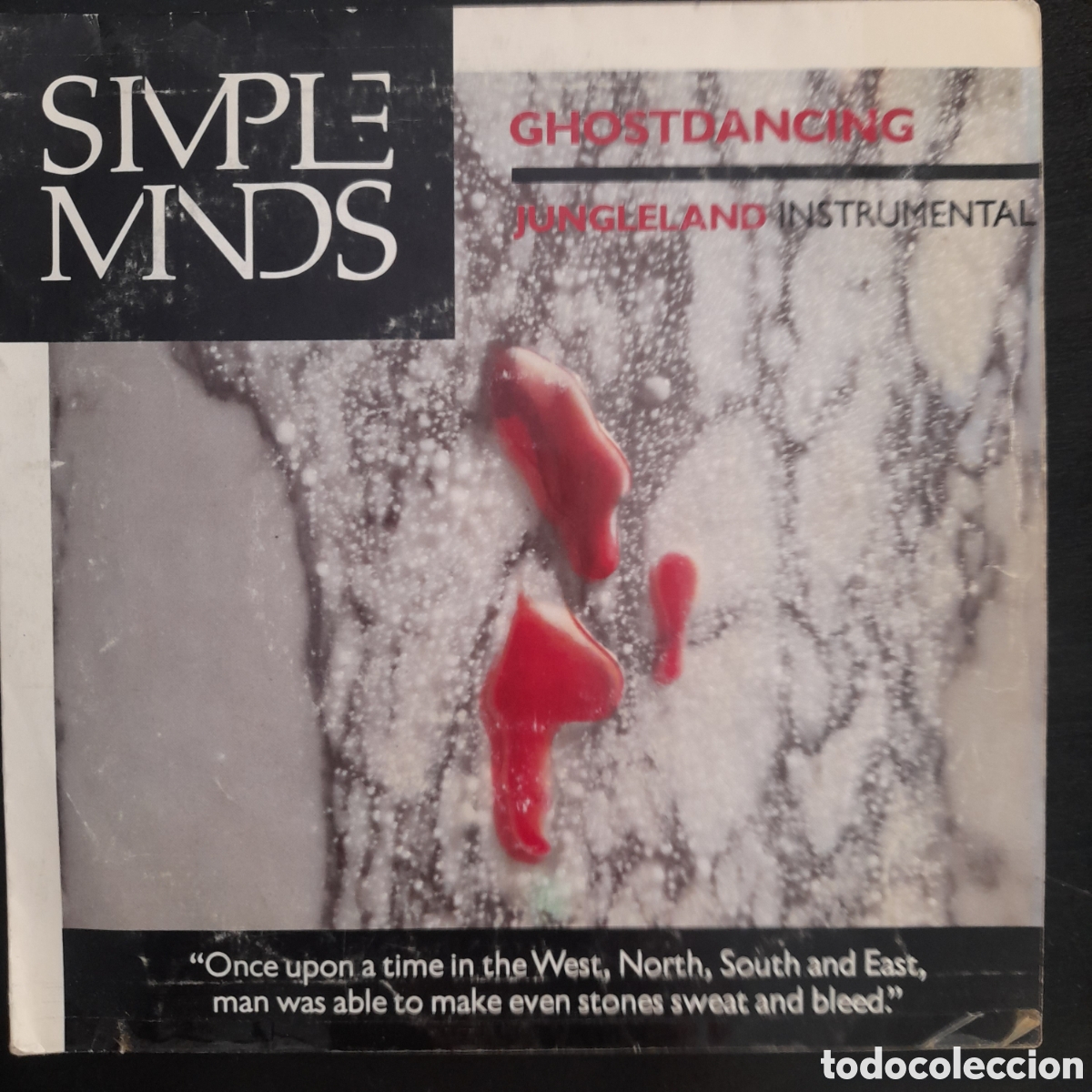 Discos de vinilo: Simple Minds &ndash; Ghostdancing. 1986, Espa&ntilde;a. Vinilo, 7&rdquo;, 45 RPM - Foto 1