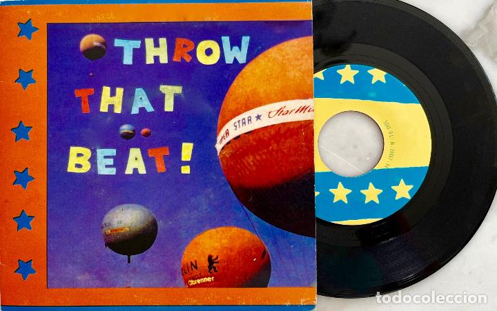 Discos de vinilo: THROW THAT BEAT, IM GIVING UP. SINGLE ESPA&Ntilde;A - Foto 1