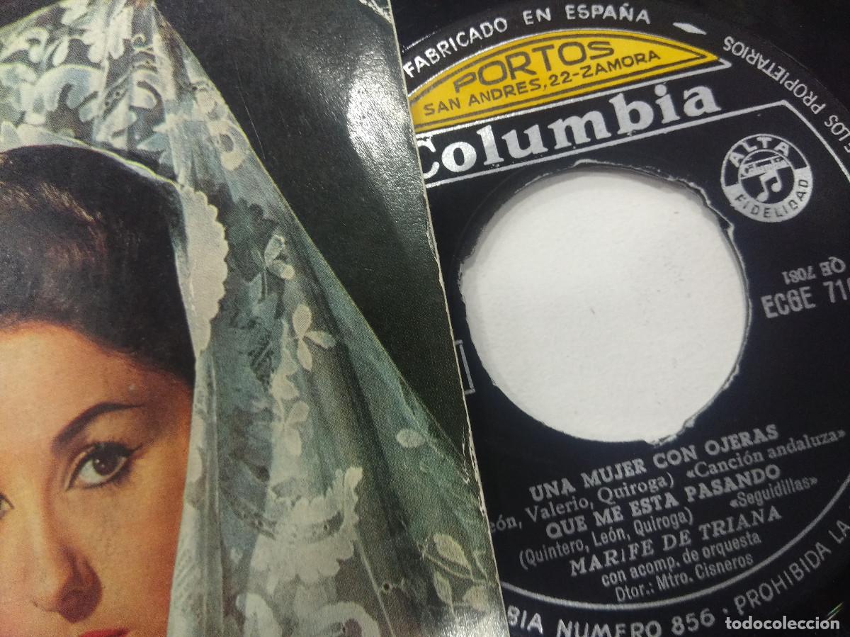 Discos de vinilo: MARIFE DE TRIANA/UNA MUJER CON OJERAS/SINGLE. - Foto 2