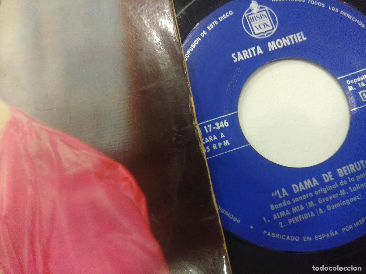 Discos de vinilo: SARITA MONTIEL/LA DAMA DE BEIRUT/SINGLE. - Foto 2