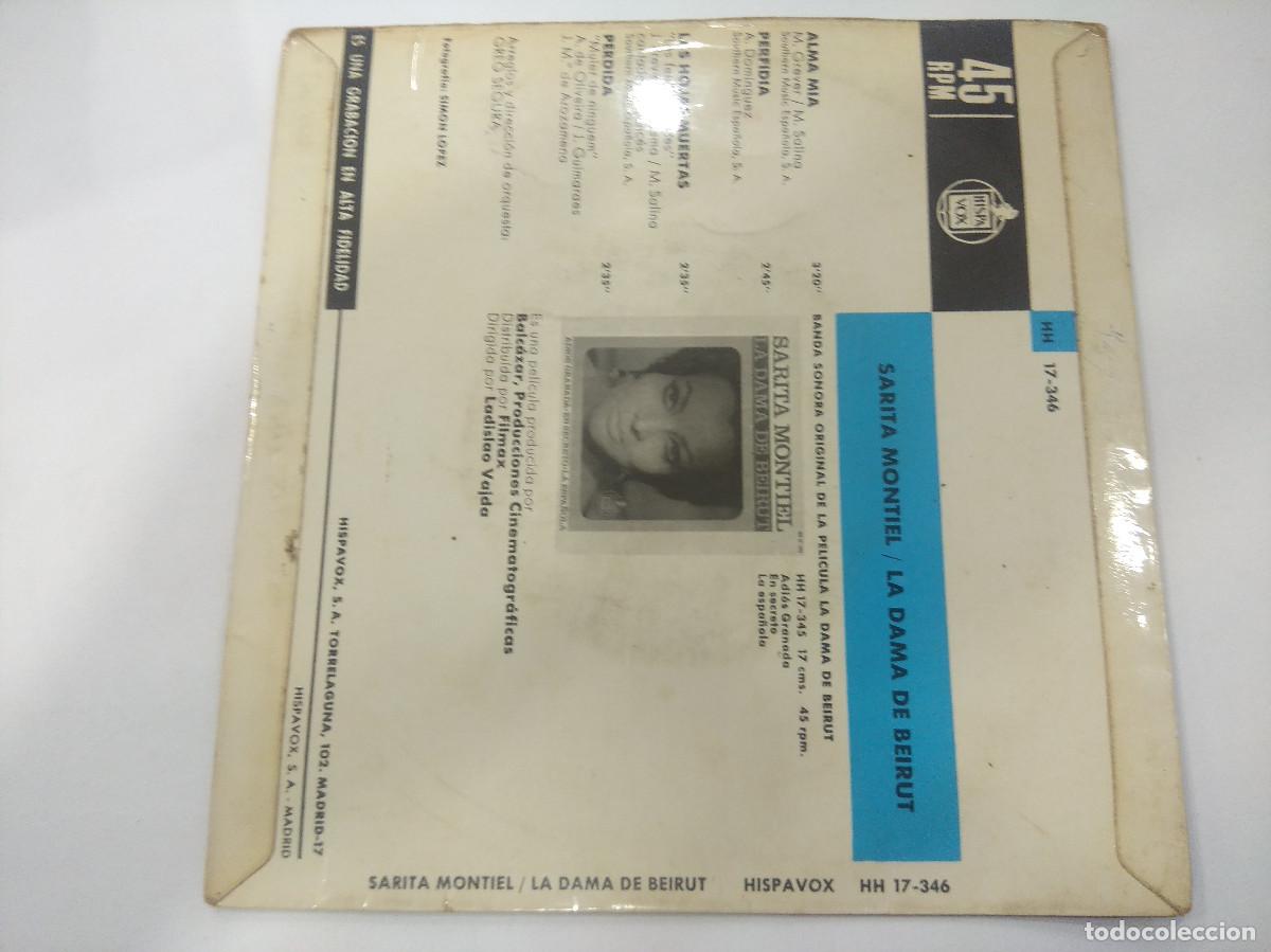 Discos de vinilo: SARITA MONTIEL/LA DAMA DE BEIRUT/SINGLE. - Foto 3