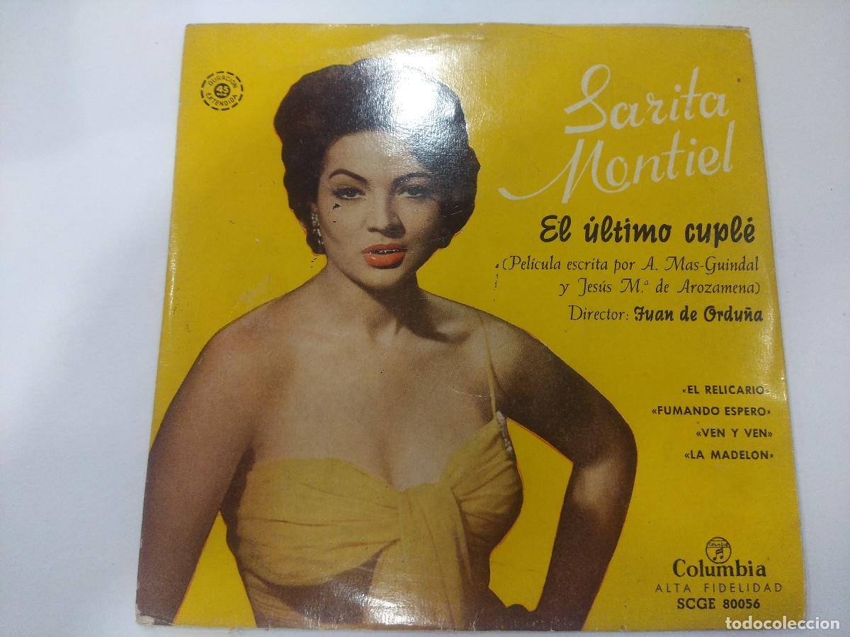 Discos de vinilo: SARITA MONTIEL/MI ULTIMO CUPLE/SINGLE. - Foto 1