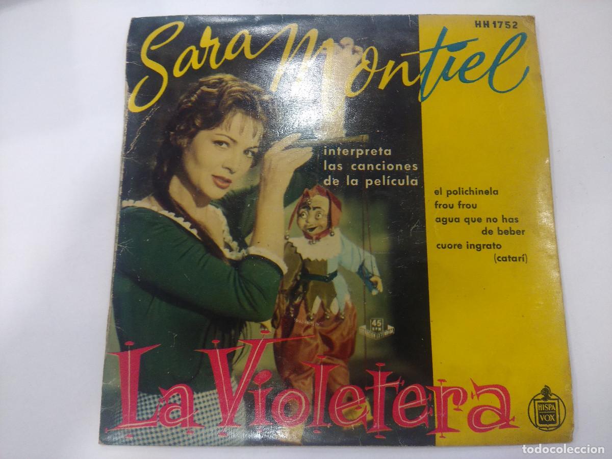 Discos de vinilo: SARITA MONTIEL/LA VIOLETERA/SINGLE. - Foto 1