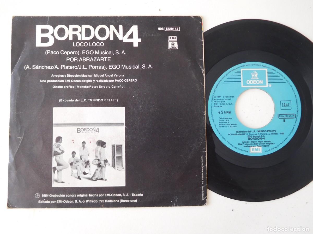 Discos de vinilo: Bordon 4 7 Single. Loco loco - Foto 2