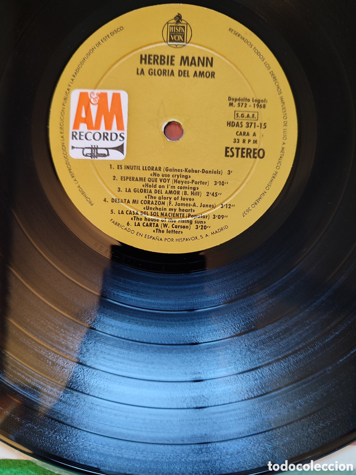 Discos de vinilo: Herbie Mann - La gloria del amor - Foto 5