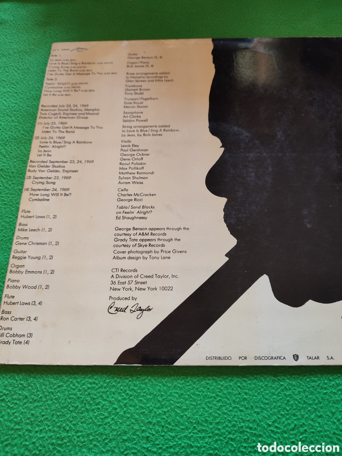 Discos de vinilo: Hubert Laws - Crying song - Foto 2