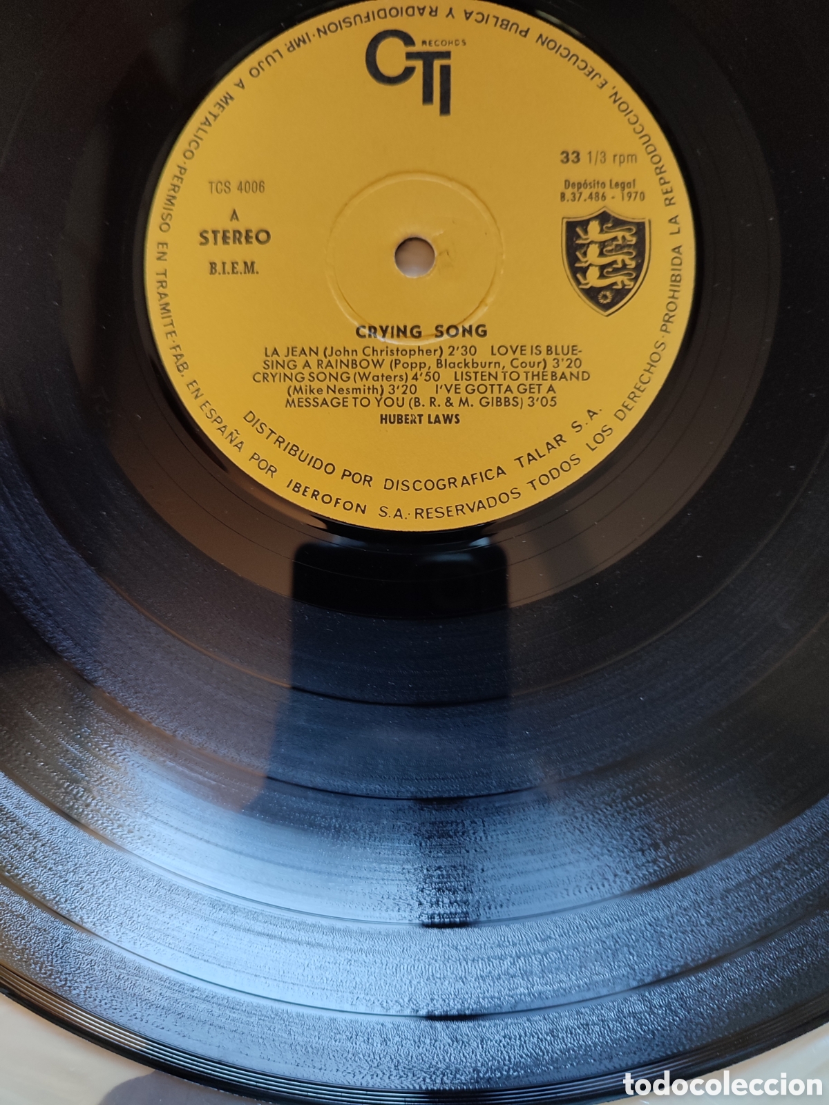 Discos de vinilo: Hubert Laws - Crying song - Foto 3