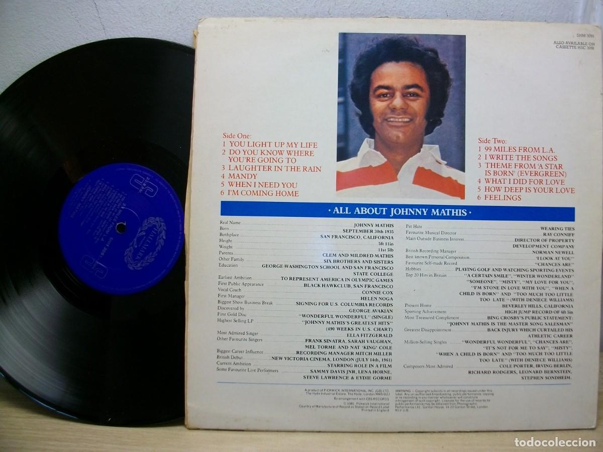 Discos de vinilo: Johnny Mathis &ndash; 99 Miles From L.A. LP - Foto 2