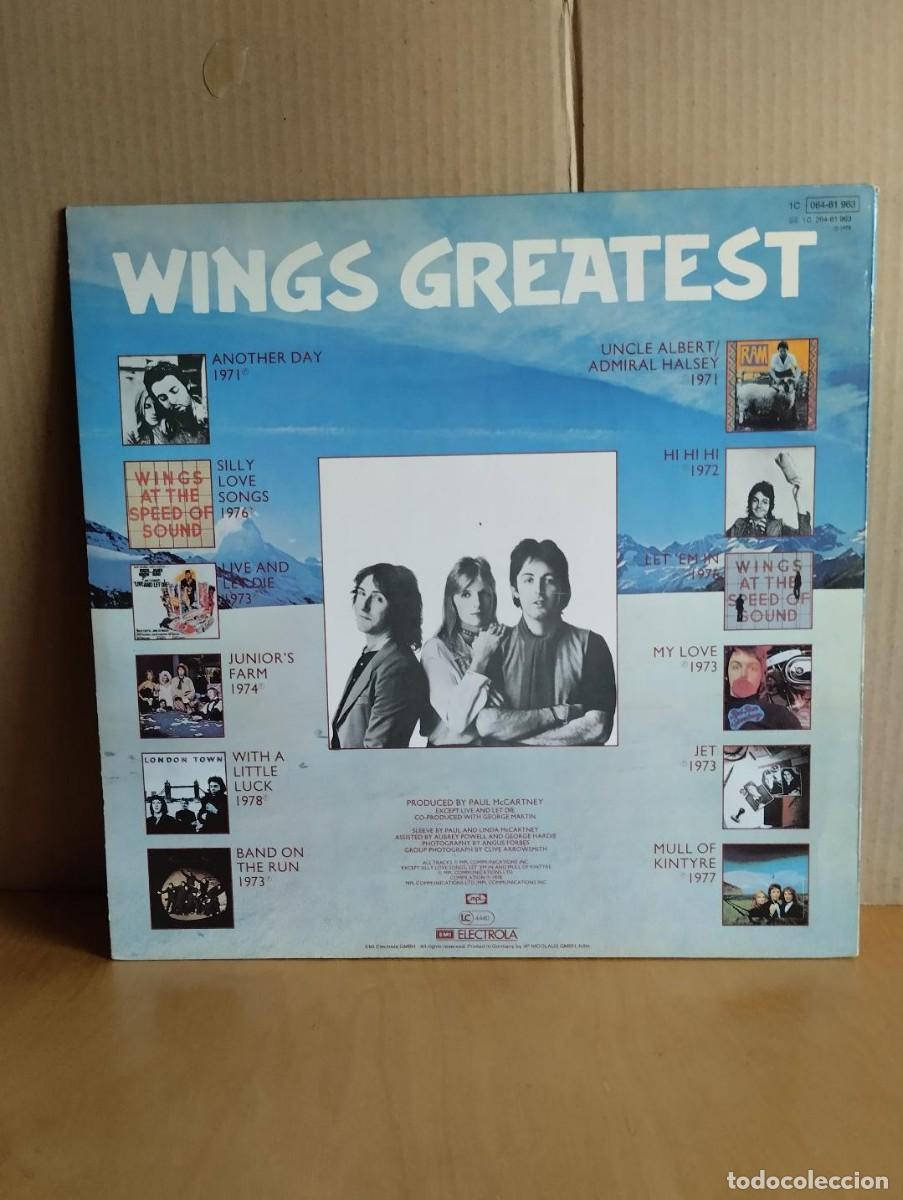 Discos de vinilo: WINGS --- GREATEST- POSTER - Foto 2