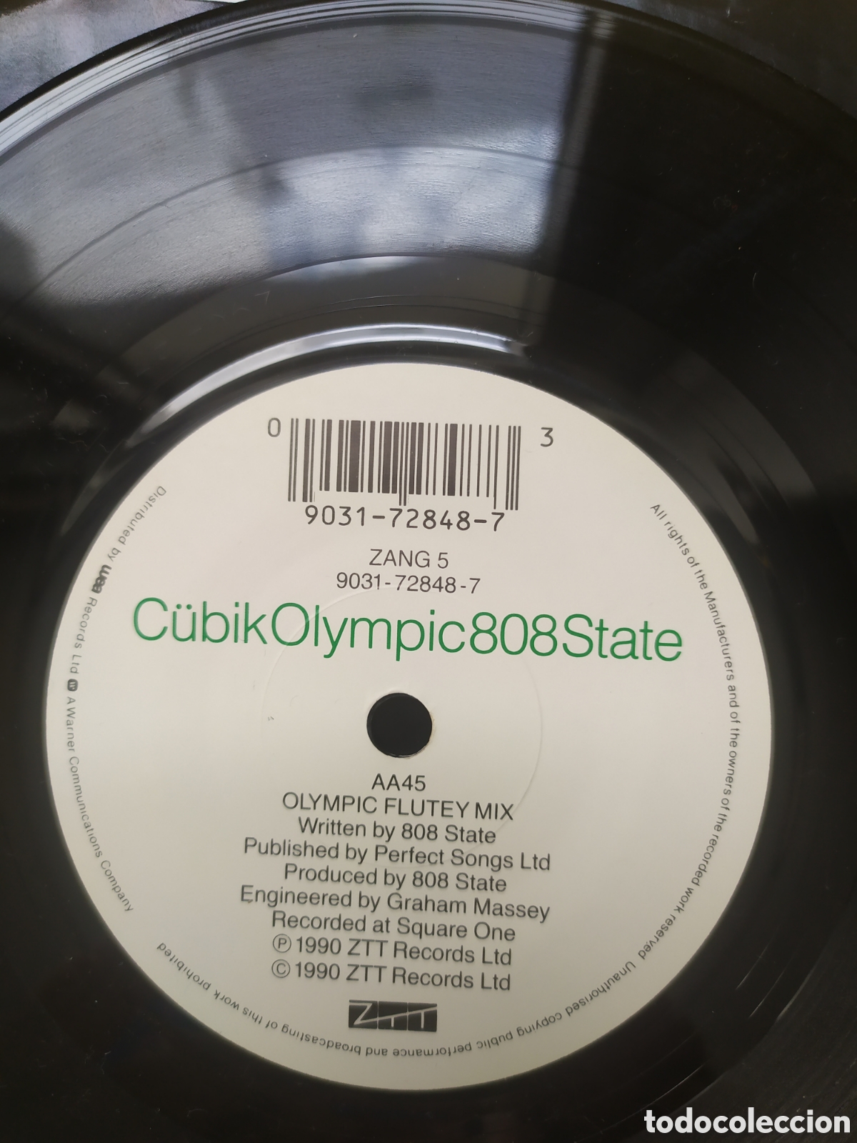 Discos de vinilo: Single 808 State. C&uuml;bik / Olympic - Foto 4