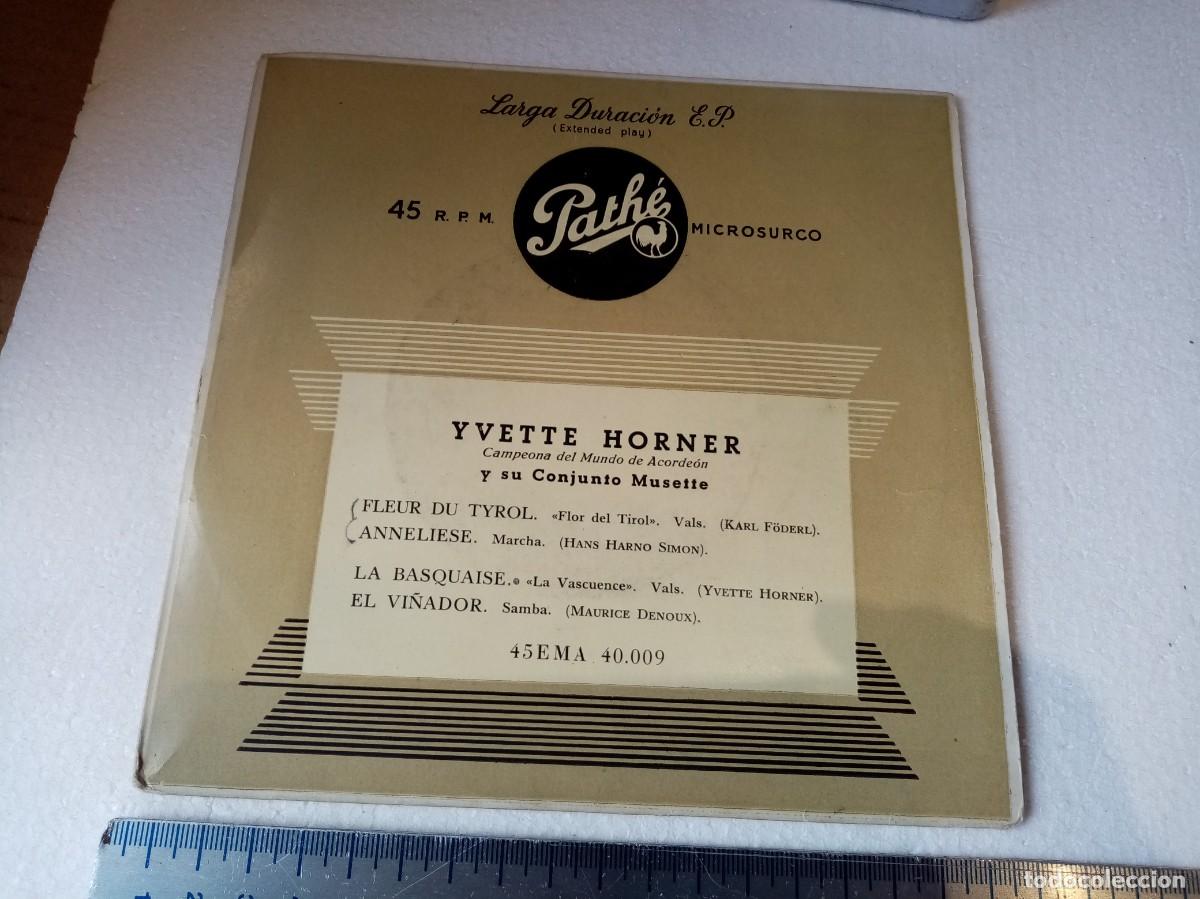 Discos de vinilo: SINGLE DE VINILO - IVETTE HORNER - MUSICA - Foto 1