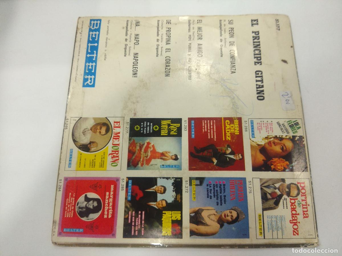 Discos de vinilo: EL PRINCIPE GITANO/SU PEON DE CONFIANZA/SINGLE. - Foto 3