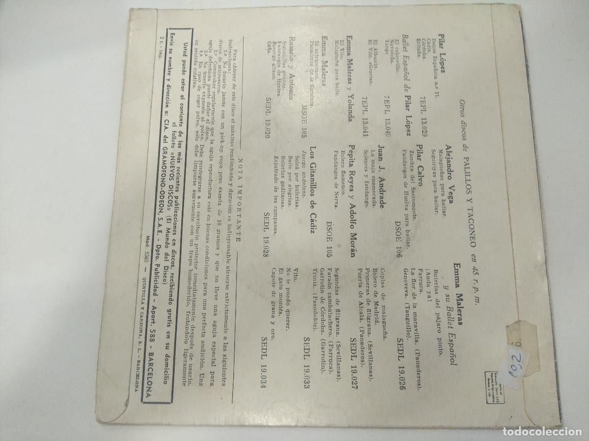 Discos de vinilo: PILAR LOPEZ/TRIANA/SINGLE. - Foto 3