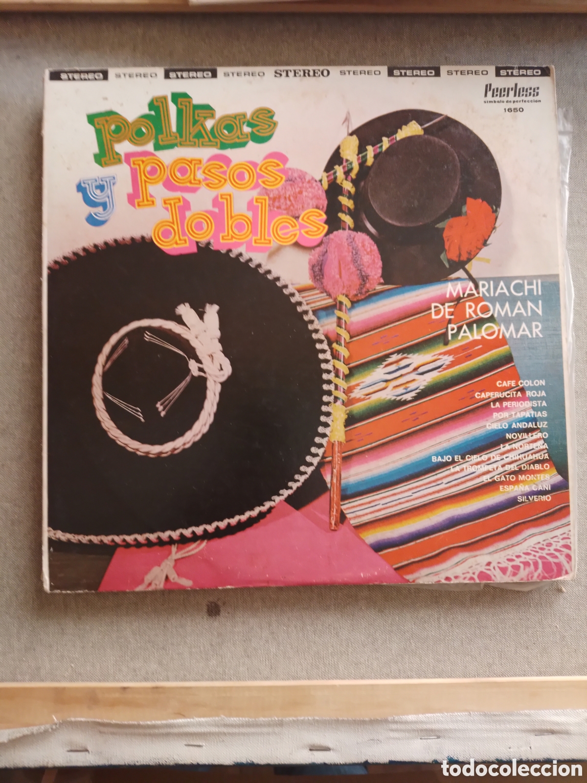 Vinyl records: Polkas y pasodobles. Mariachi de Rom&aacute;n Palomar.