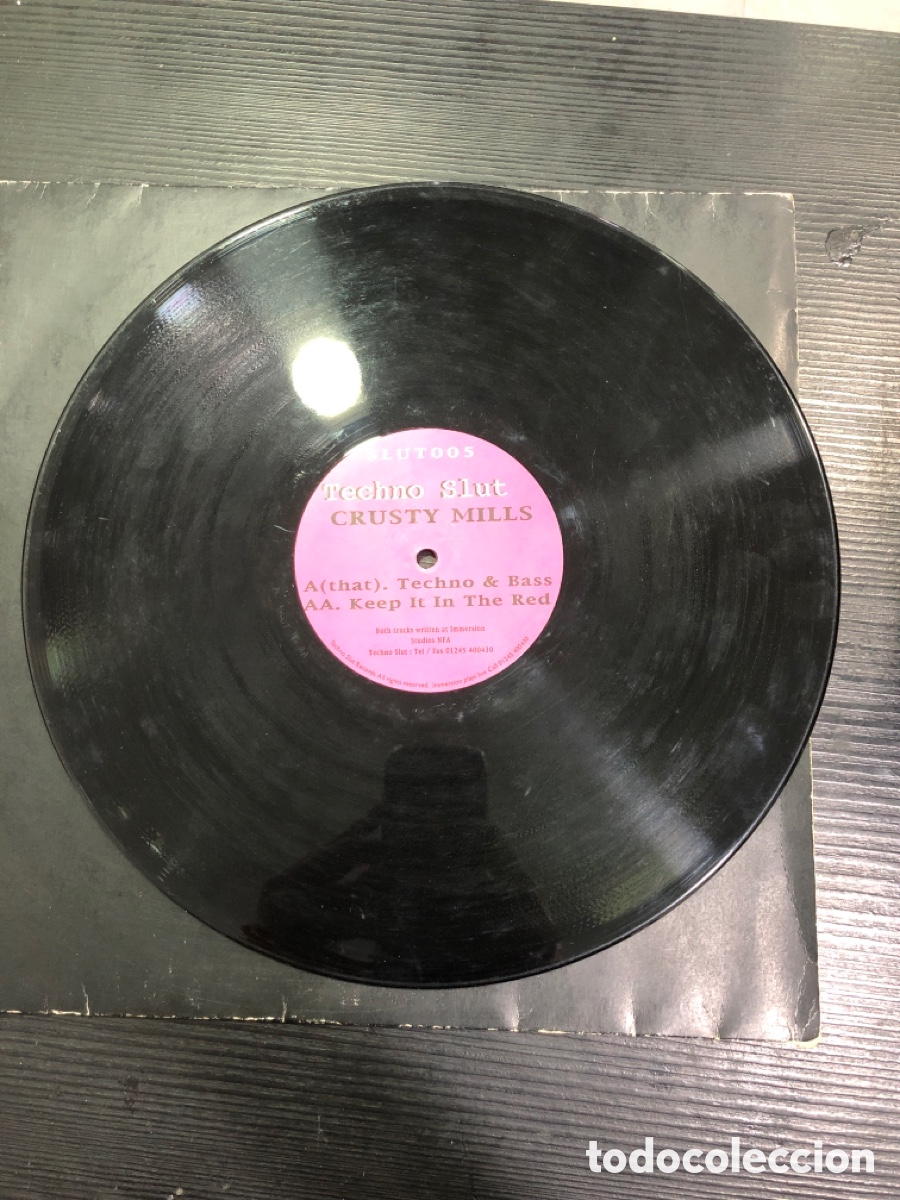 Discos de vinilo: Vinilo Techno Slut, Crusty Mills - Foto 3