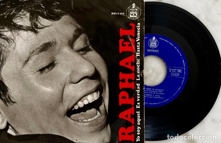 Discos de vinilo: RAPHAEL.,YO SOY AQUEL + 3 TEMAS. EP ORIGINAL ESPA&Ntilde;A 1966 - Foto 1