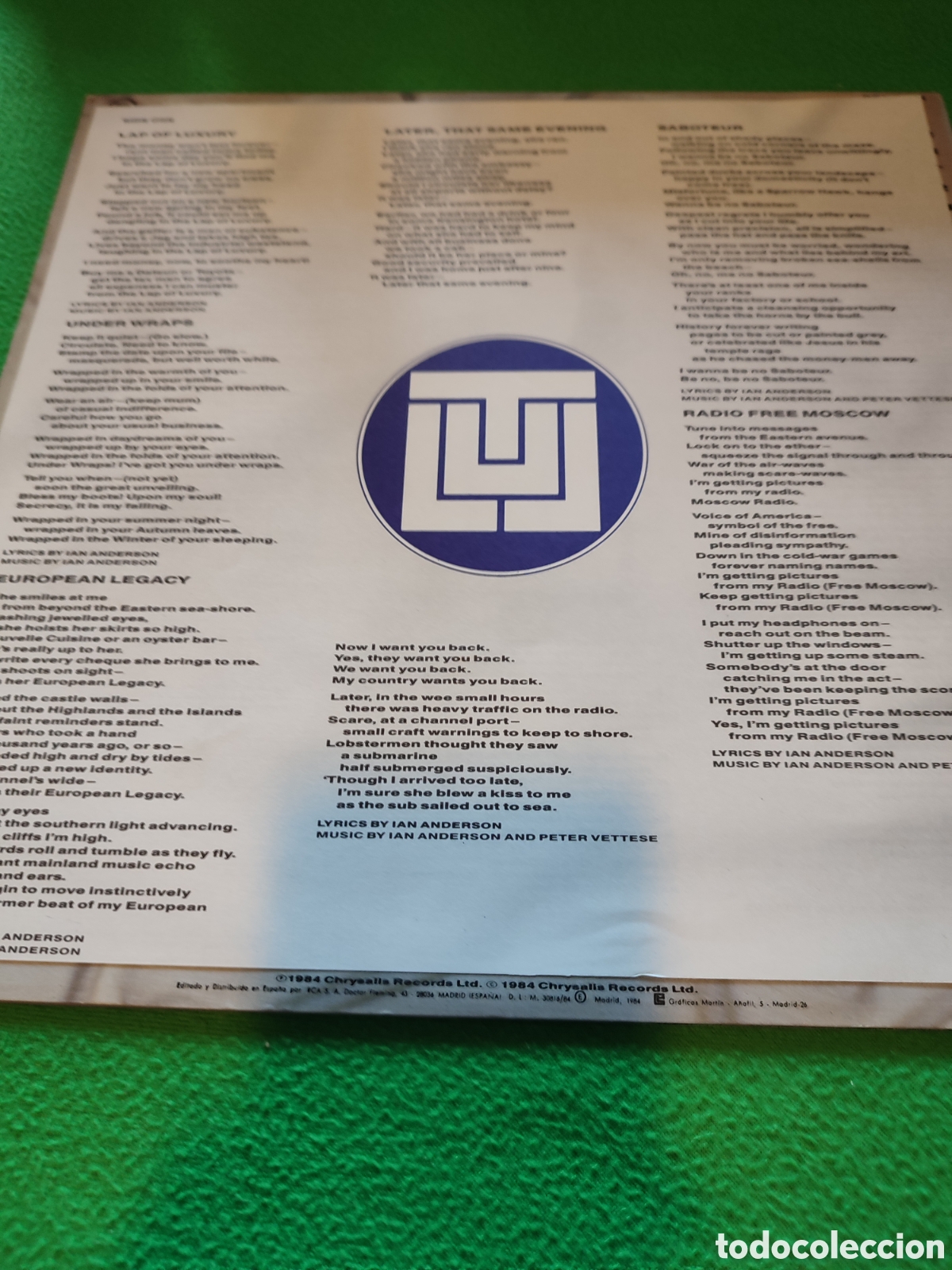 Discos de vinilo: Jethro Tull - Under wraps - Foto 4