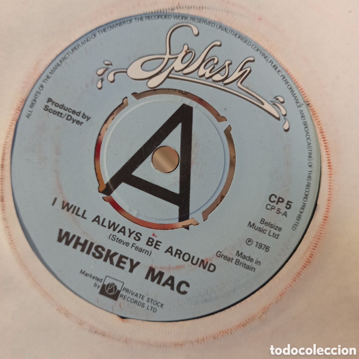 Discos de vinilo: Whiskey Mac &lrm;&ndash; I Will Always Be Around (Promo) - Foto 1