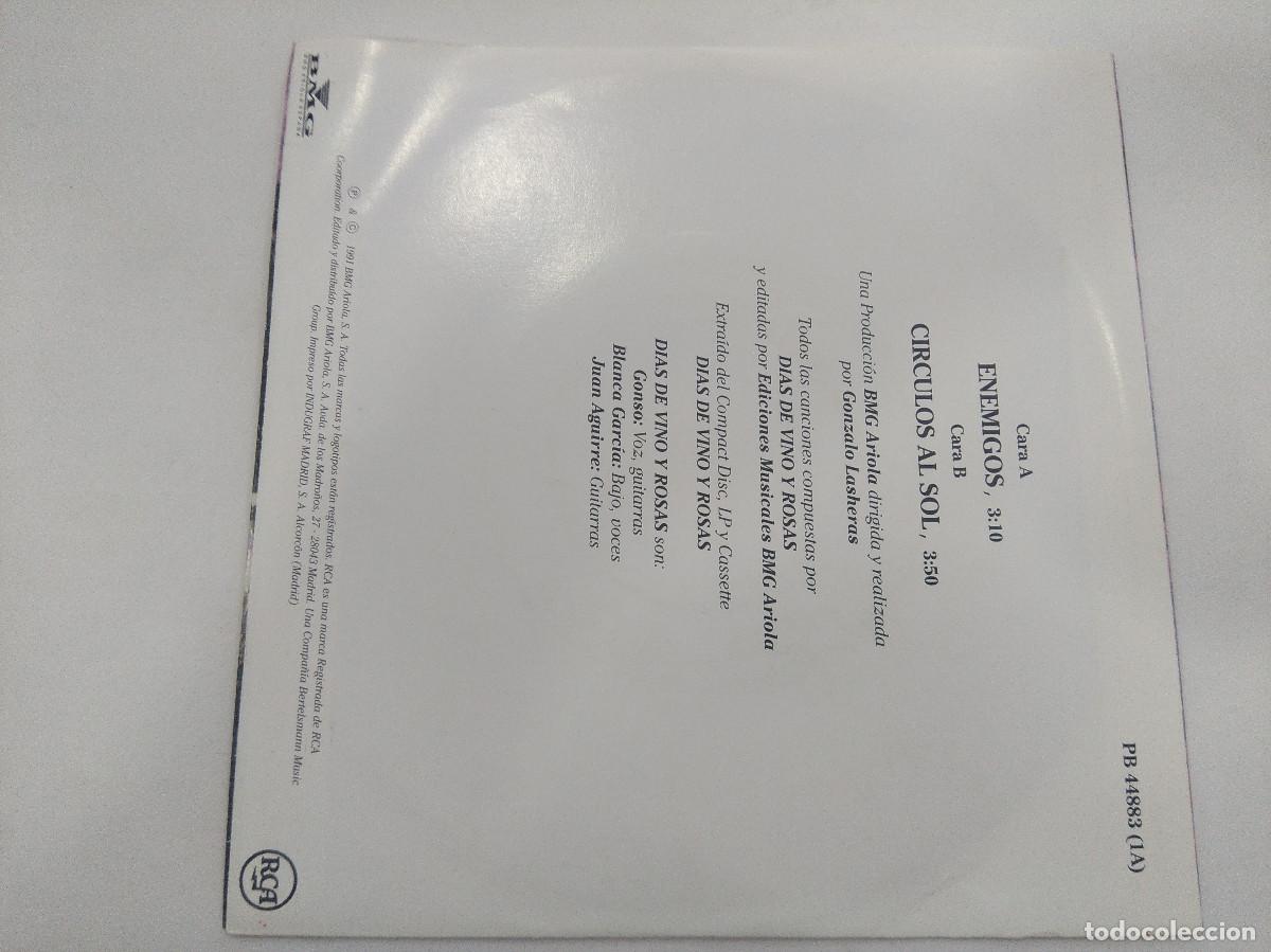 Discos de vinilo: DIAS DE VINO Y ROSAS/ENEMIGOS/SINGLE. - Foto 3