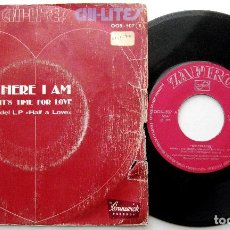 Discos de vinilo: THE CHI-LITES - HERE I AM / IT'S TIME FOR LOVE - SINGLE ZAFIRO 1975 BPY