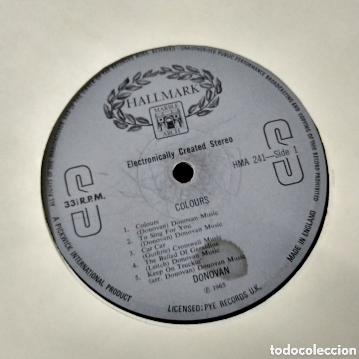 Discos de vinilo: DONOVAN - COLOURS - LP - 1965 - Foto 4