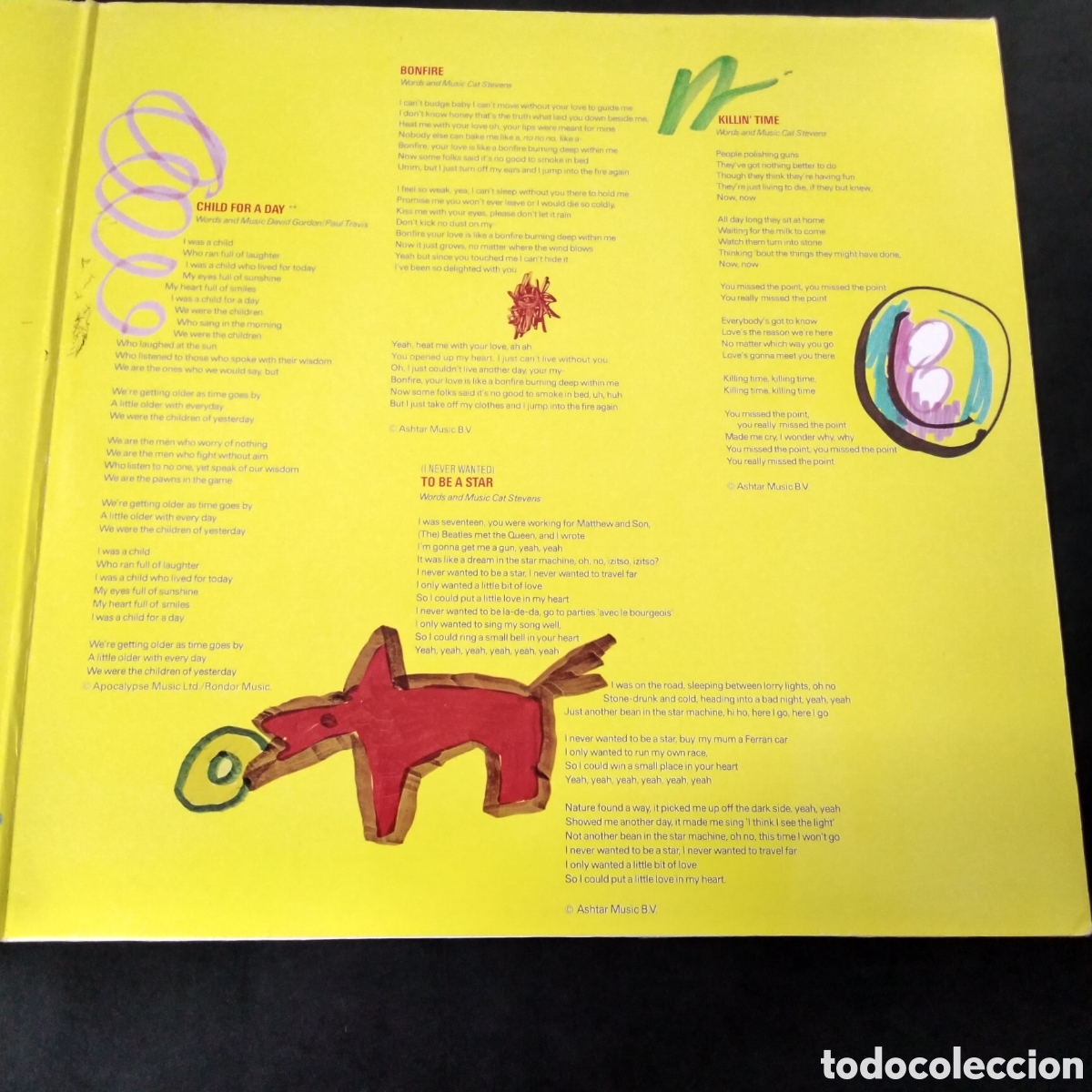 Discos de vinilo: CAT STEVENS - IZITSO - LP - 1977 - CARPETA DOBLE GATEFOLD - Foto 4