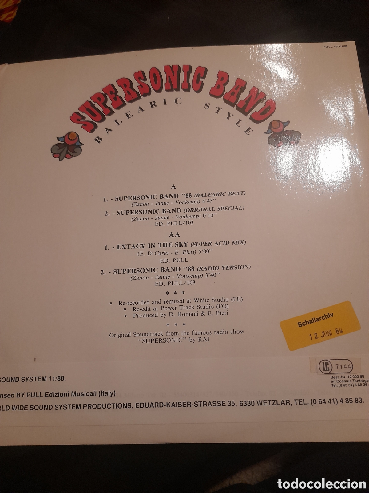 Discos de vinilo: Vinilo, Supersonic Band, Balearic Style - Foto 2