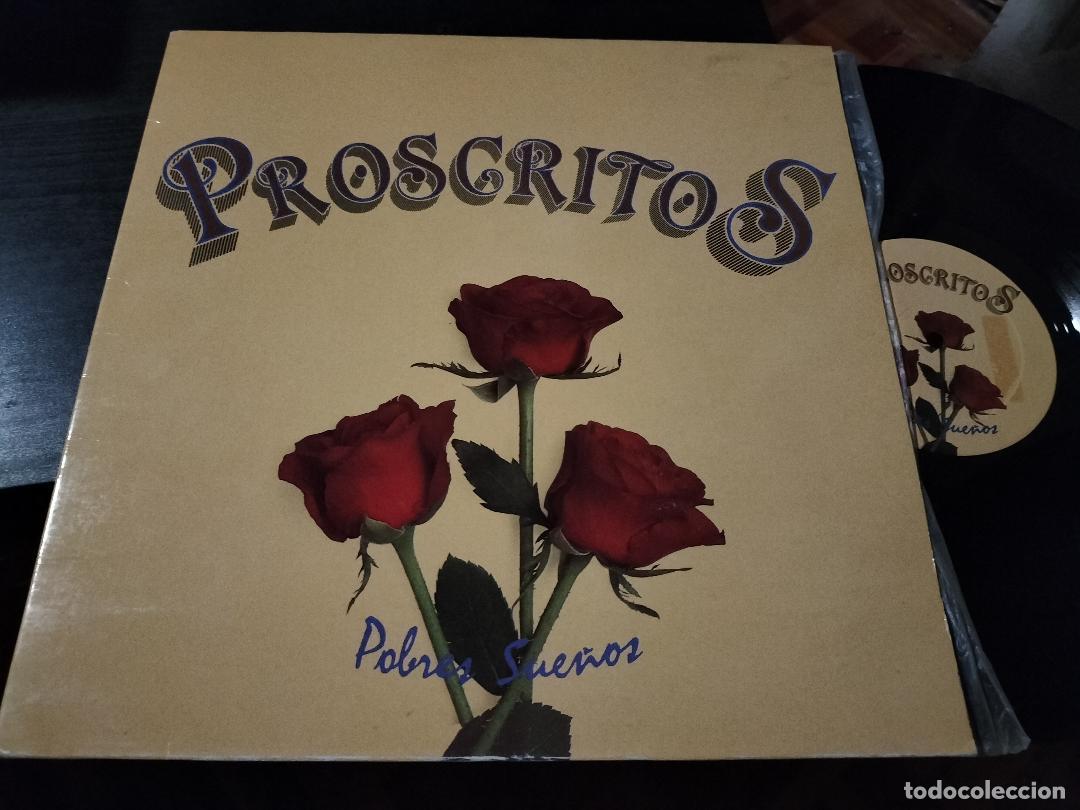Discos de vinilo: PROSCRITOS - POBRES SUE&Ntilde;OS LP GASA 1990 - ROCK - Foto 1