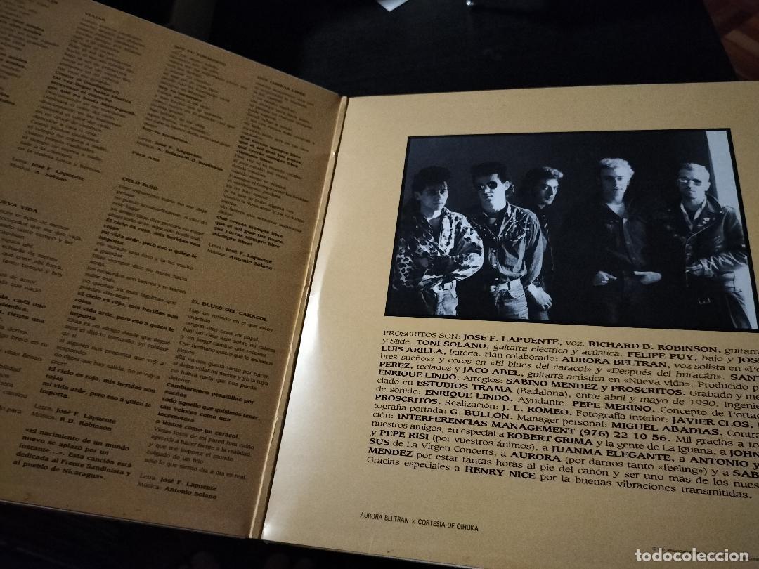 Discos de vinilo: PROSCRITOS - POBRES SUE&Ntilde;OS LP GASA 1990 - ROCK - Foto 2