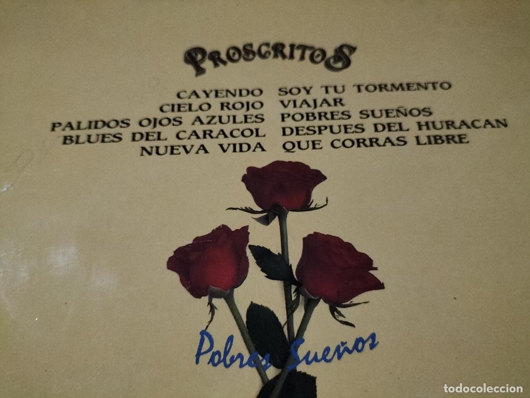 Discos de vinilo: PROSCRITOS - POBRES SUE&Ntilde;OS LP GASA 1990 - ROCK - Foto 3