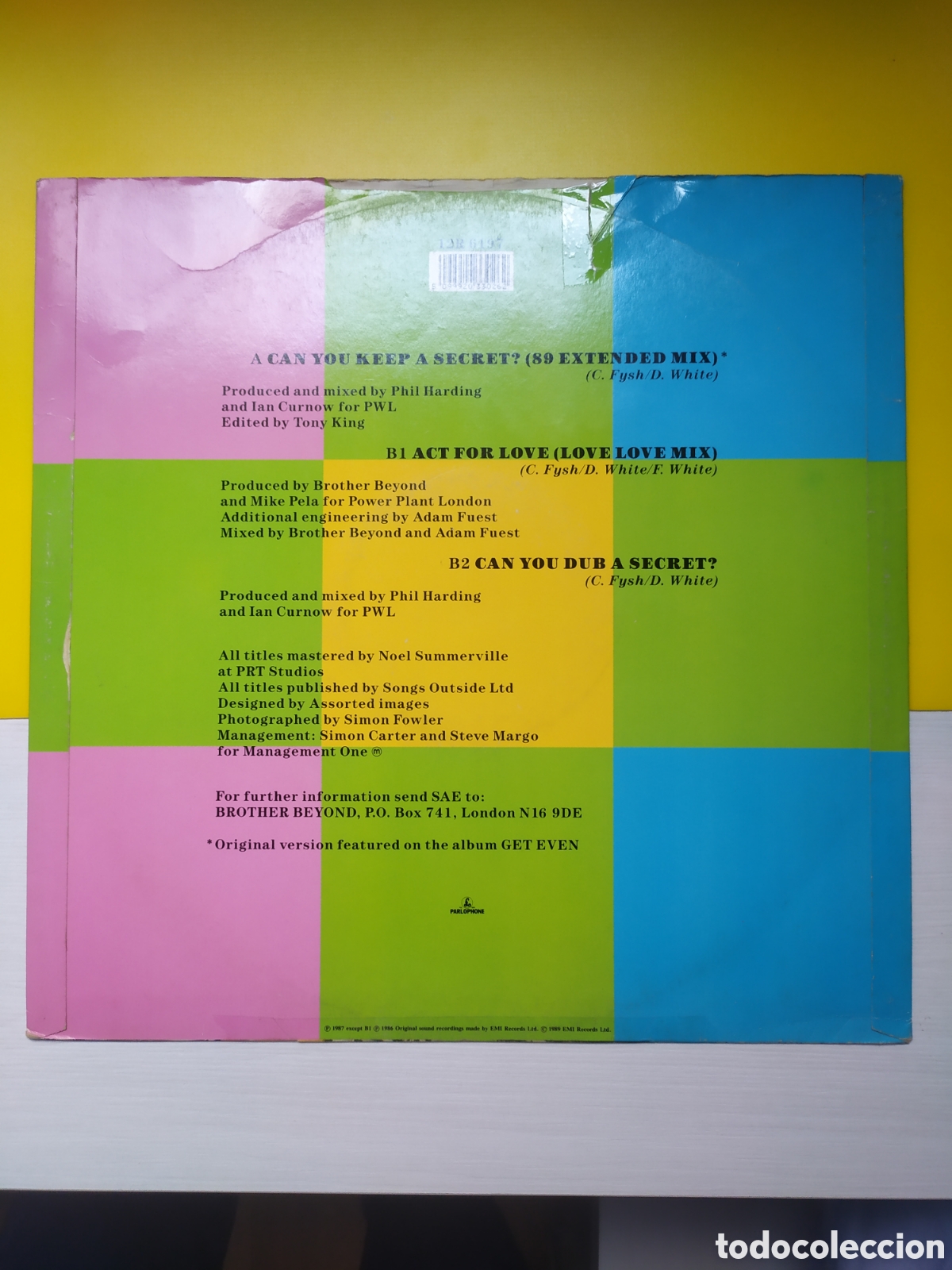 Discos de vinilo: Maxi single Brother Beyond.&nbsp;Can You Keep A Secret - Foto 2
