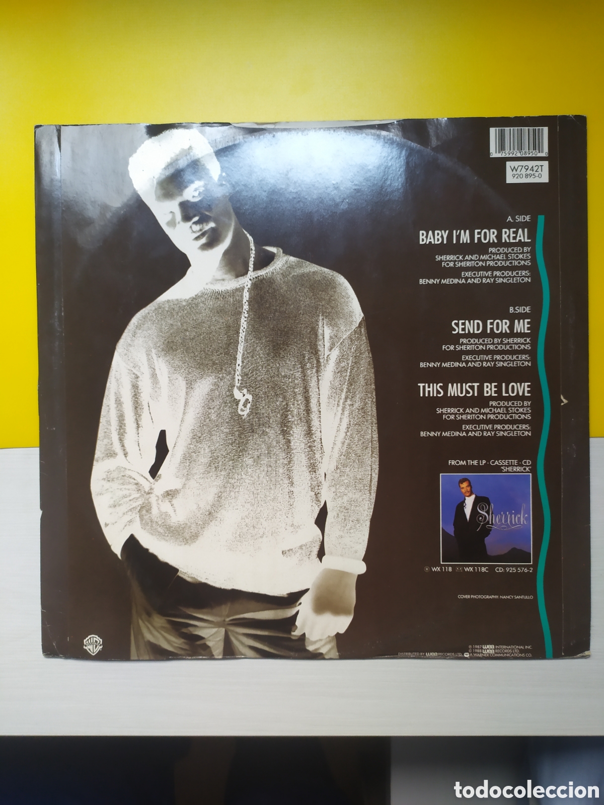 Discos de vinilo: Maxi single Sherrick.&nbsp;Baby Im For Real - Foto 2