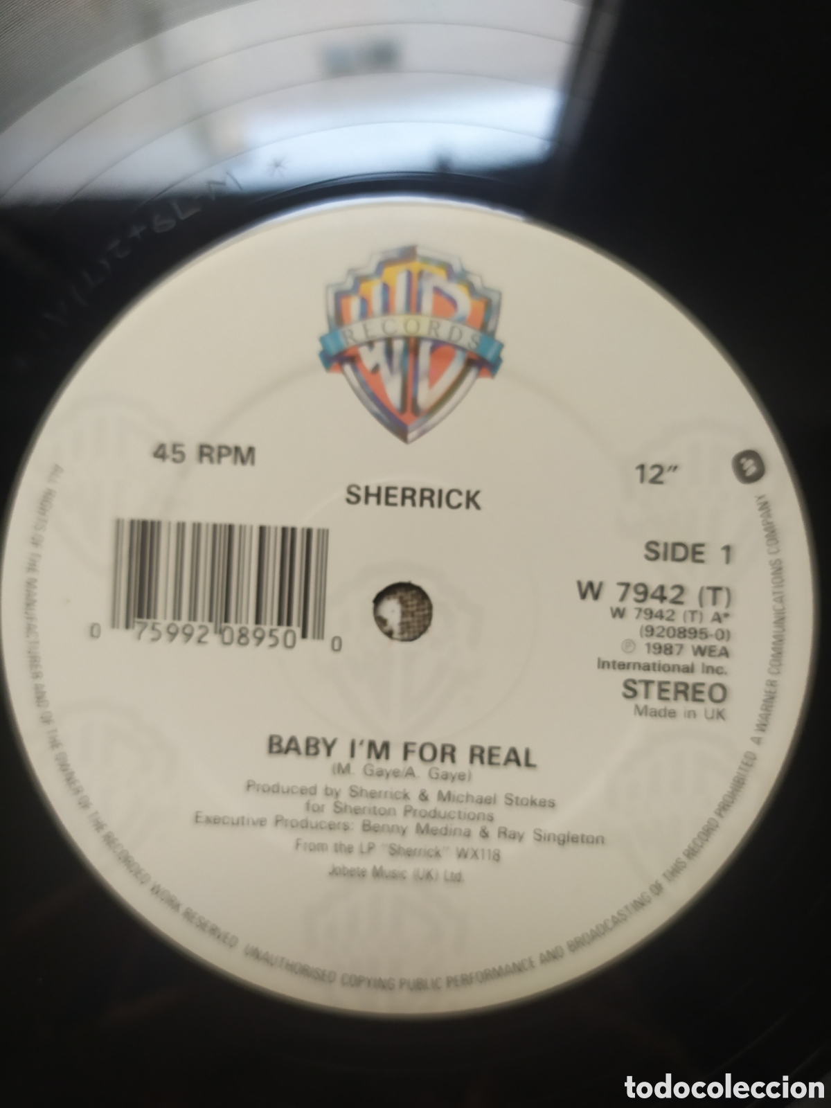 Discos de vinilo: Maxi single Sherrick.&nbsp;Baby Im For Real - Foto 3