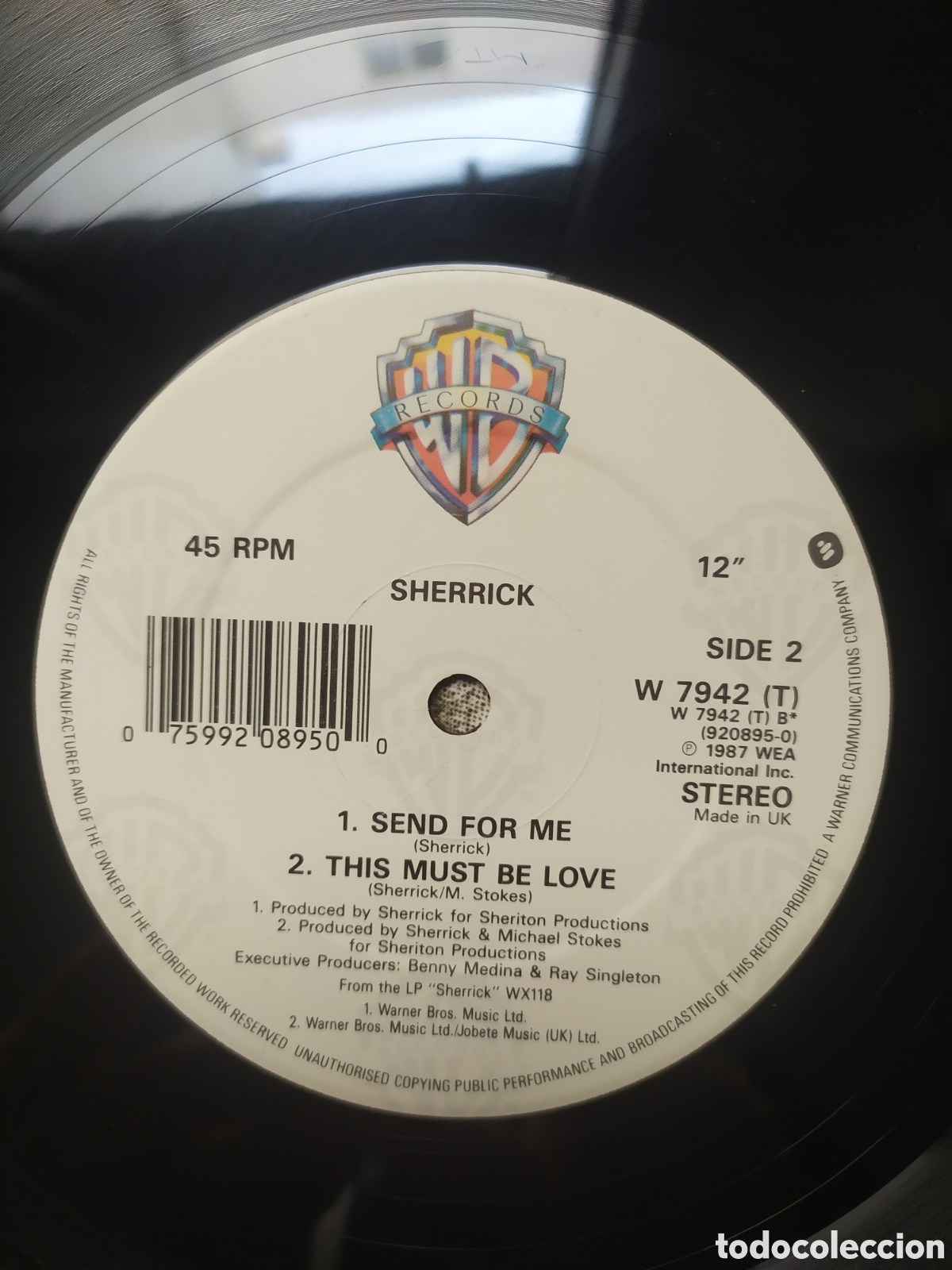 Discos de vinilo: Maxi single Sherrick.&nbsp;Baby Im For Real - Foto 4