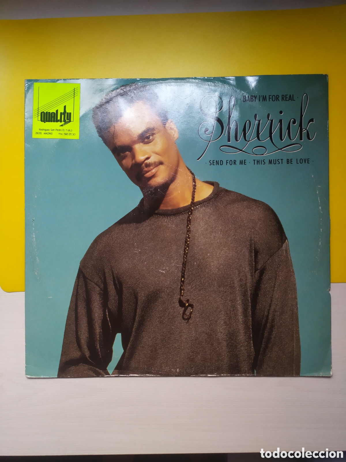 Discos de vinilo: Maxi single Sherrick.&nbsp;Baby Im For Real - Foto 1