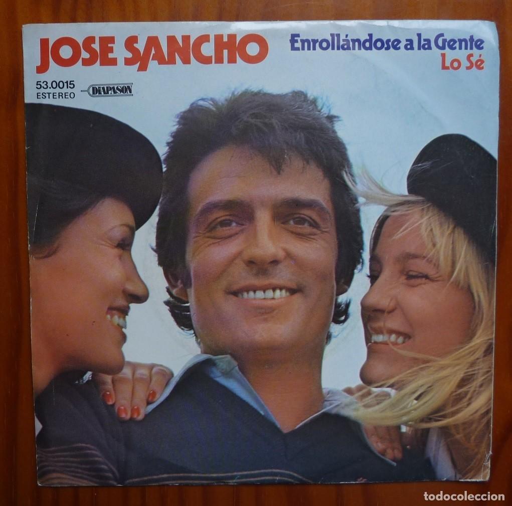 Discos de vinilo: JOSE SANCHO / ENROLLANDOSE A LA GENTE / 1979 / SINGLE - Foto 1