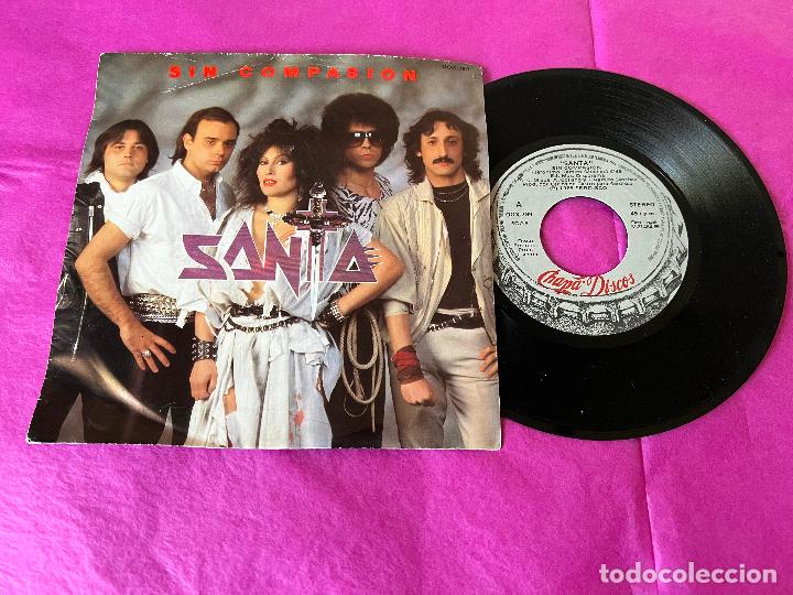 Discos de vinilo: SINGLE SANTA SIN COMPASION- DISCO PROMO 1985 - NUEVO. - Foto 1