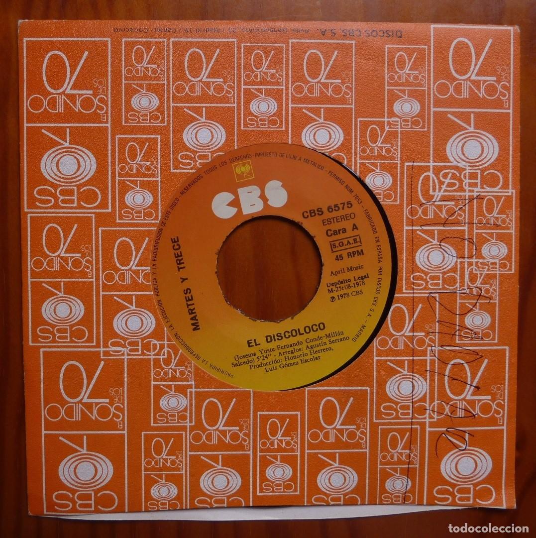 Discos de vinilo: MARTES Y TRECE / EL DISCOLOCO / PROMOCIONAL / 1978 / SINGLE - Foto 1