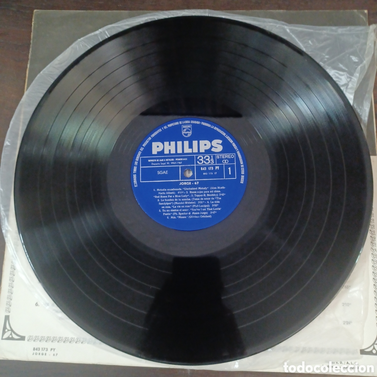 Discos de vinilo: RECITAL ( JORGE 67 ) LP. 1967 PHILIPS - Foto 4