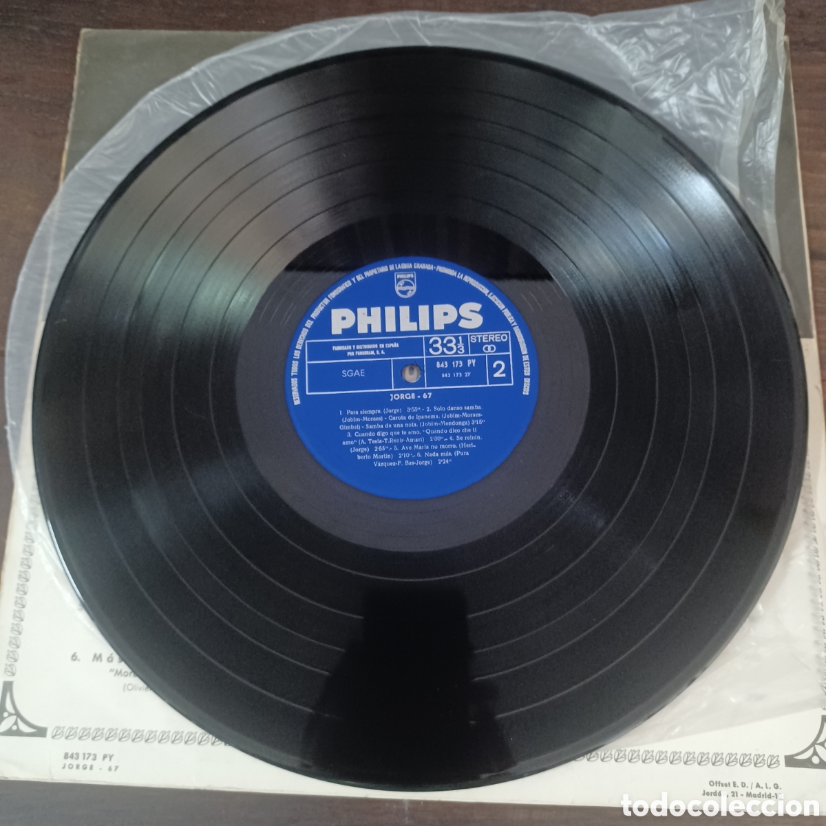 Discos de vinilo: RECITAL ( JORGE 67 ) LP. 1967 PHILIPS - Foto 5