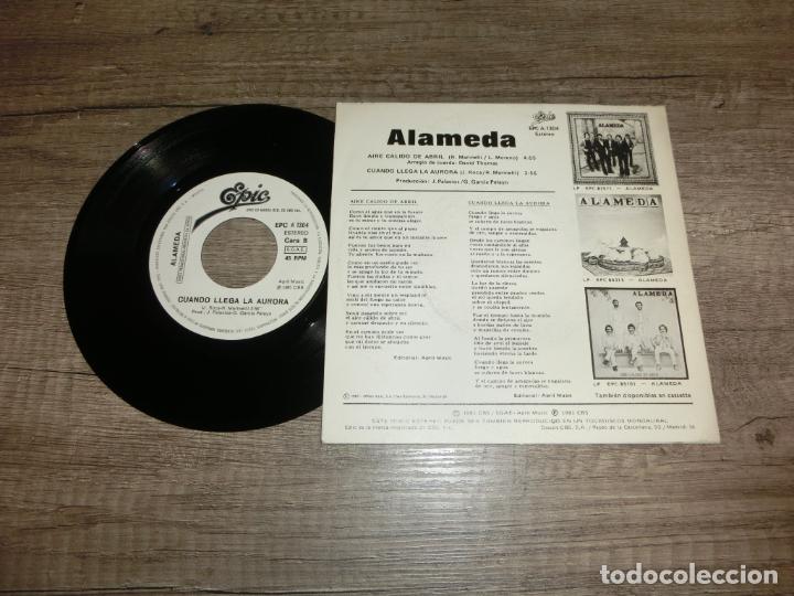 Discos de vinilo: ALAMEDA - AIRE CALIDO DE ABRIL - Foto 2