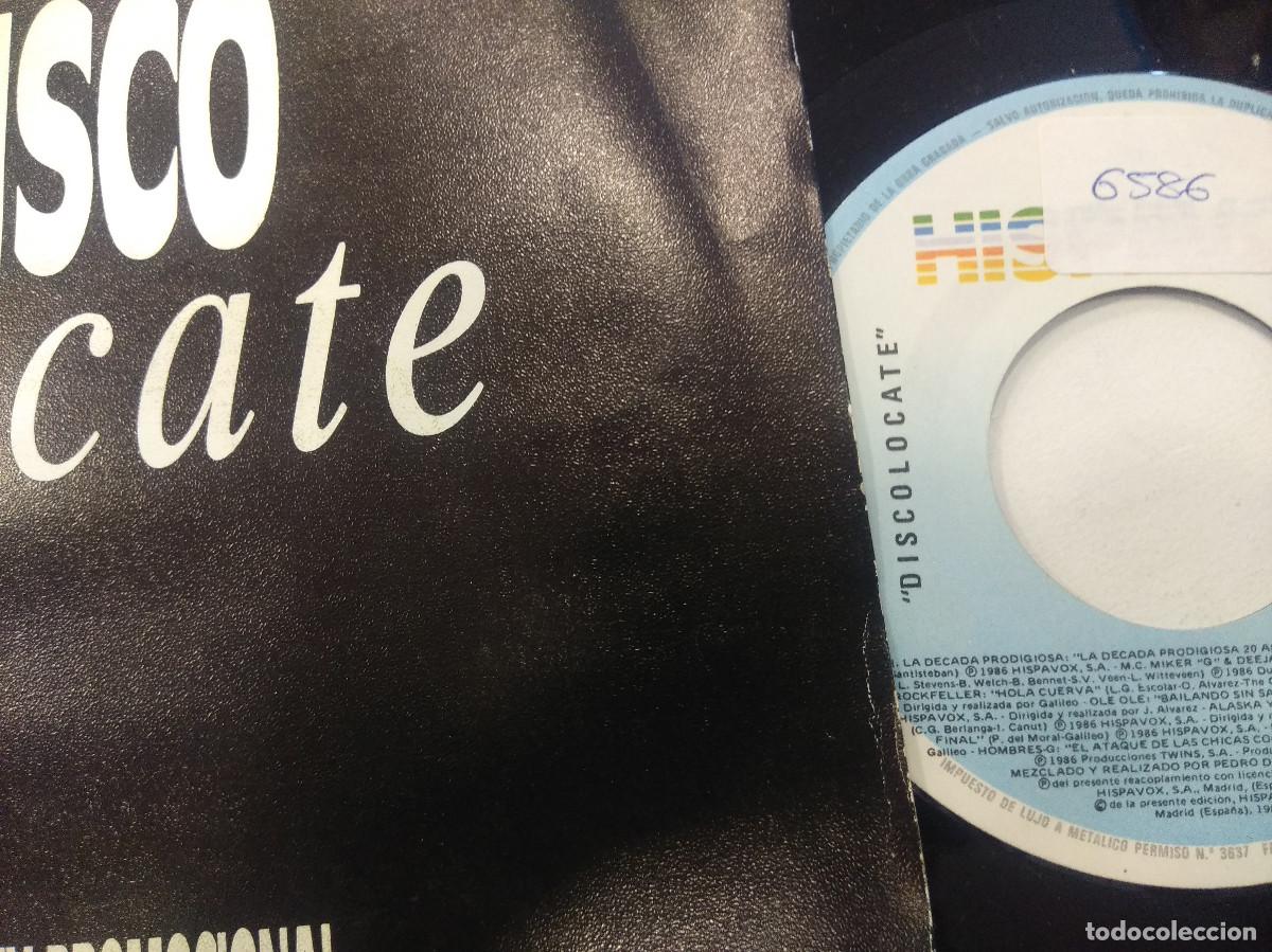 Discos de vinilo: DISCOLOCATE/MINI-MIX/SINGLE PROMOCIONAL. - Foto 2