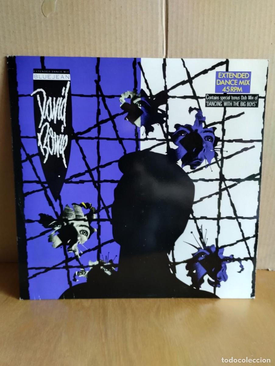 Discos de vinilo: DAVID BOWIE --- BLUE JEAN - MAXI - Foto 1