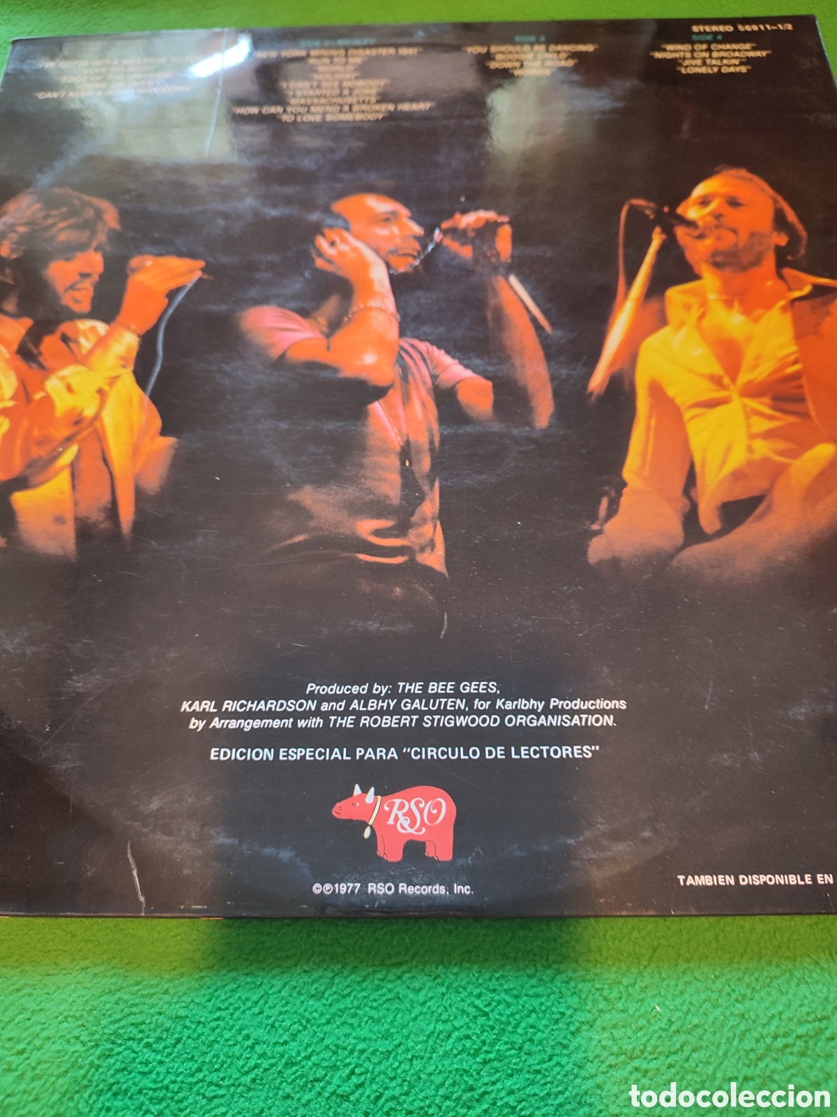 Discos de vinilo: Bee Gees - Here at last live - Foto 2