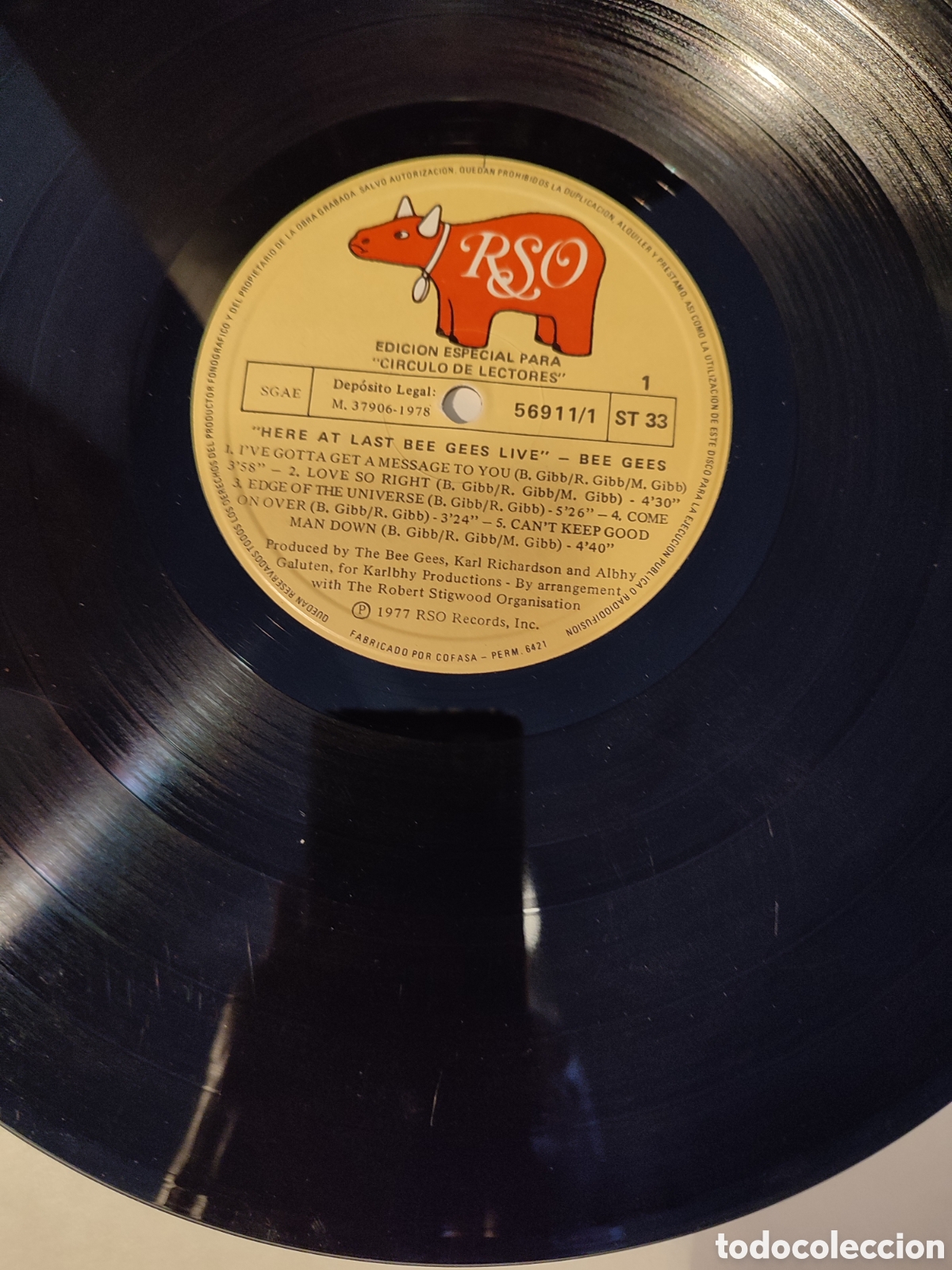 Discos de vinilo: Bee Gees - Here at last live - Foto 4