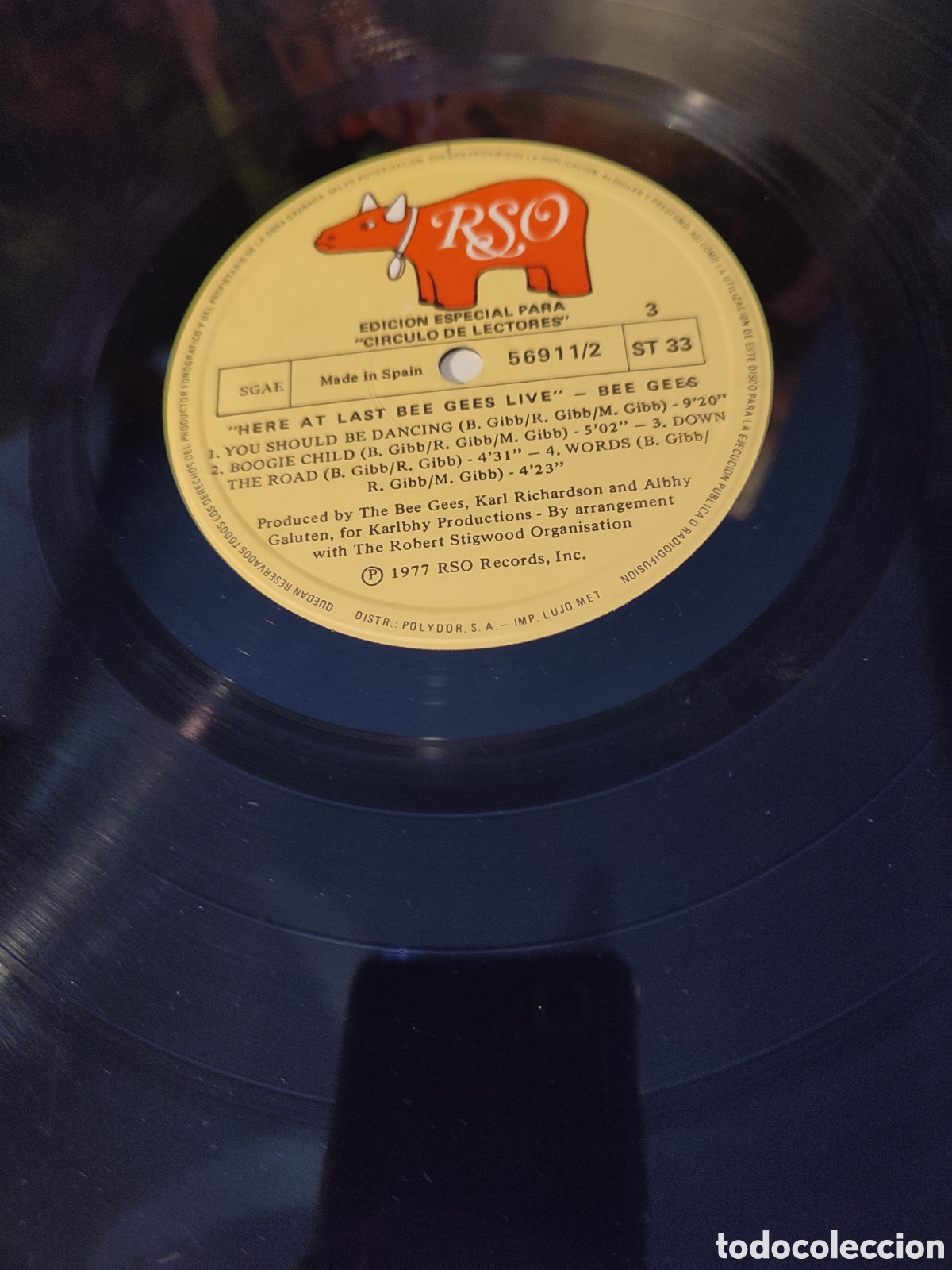 Discos de vinilo: Bee Gees - Here at last live - Foto 5