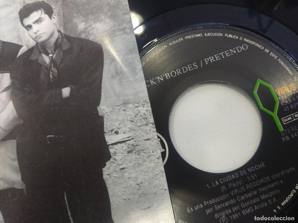 Discos de vinilo: ROCKNBORDES/PRETENDO/SINGLE. - Foto 2