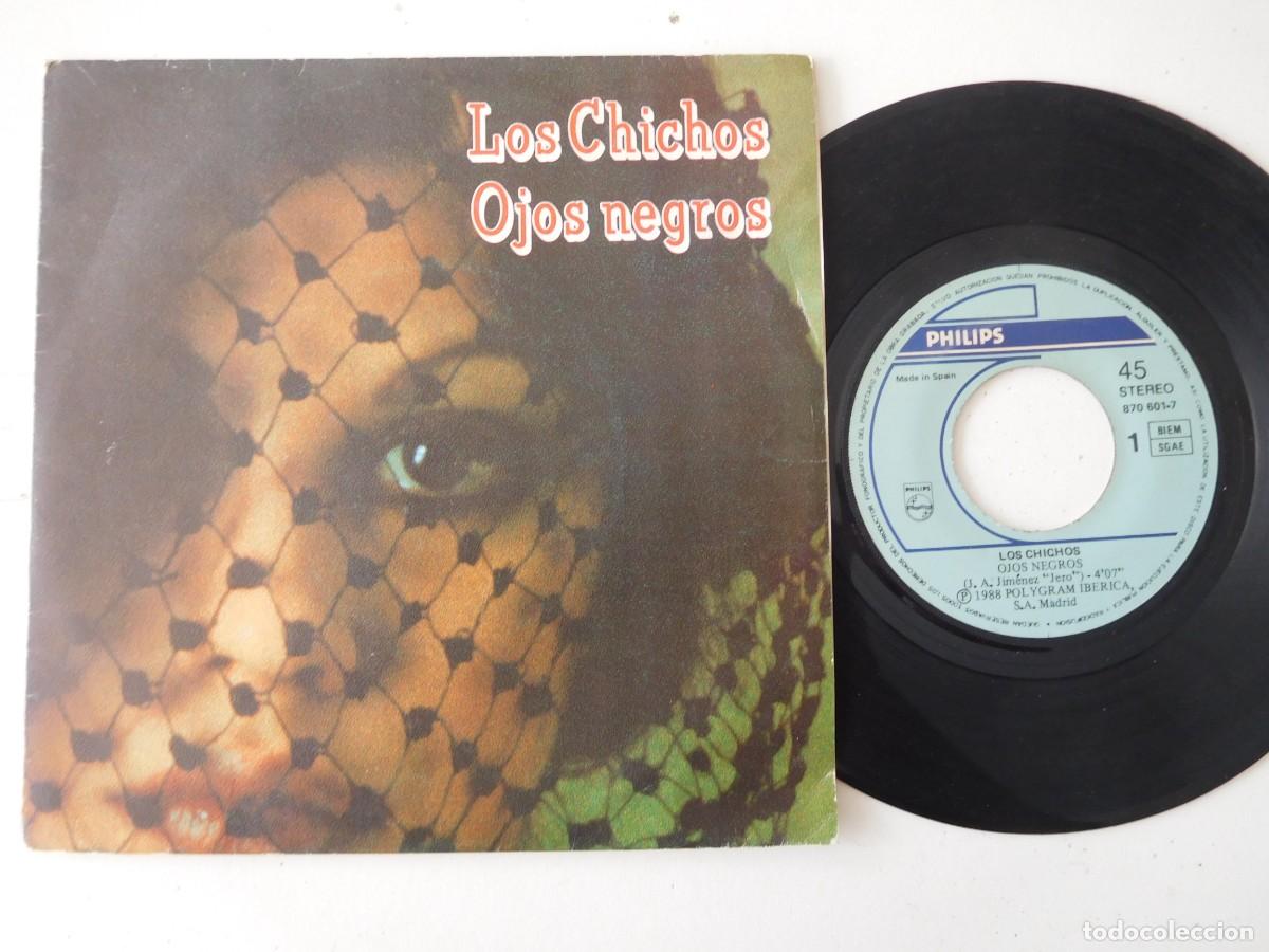 Discos de vinilo: Los Chichos 7 Single. Ojos negros - Foto 1