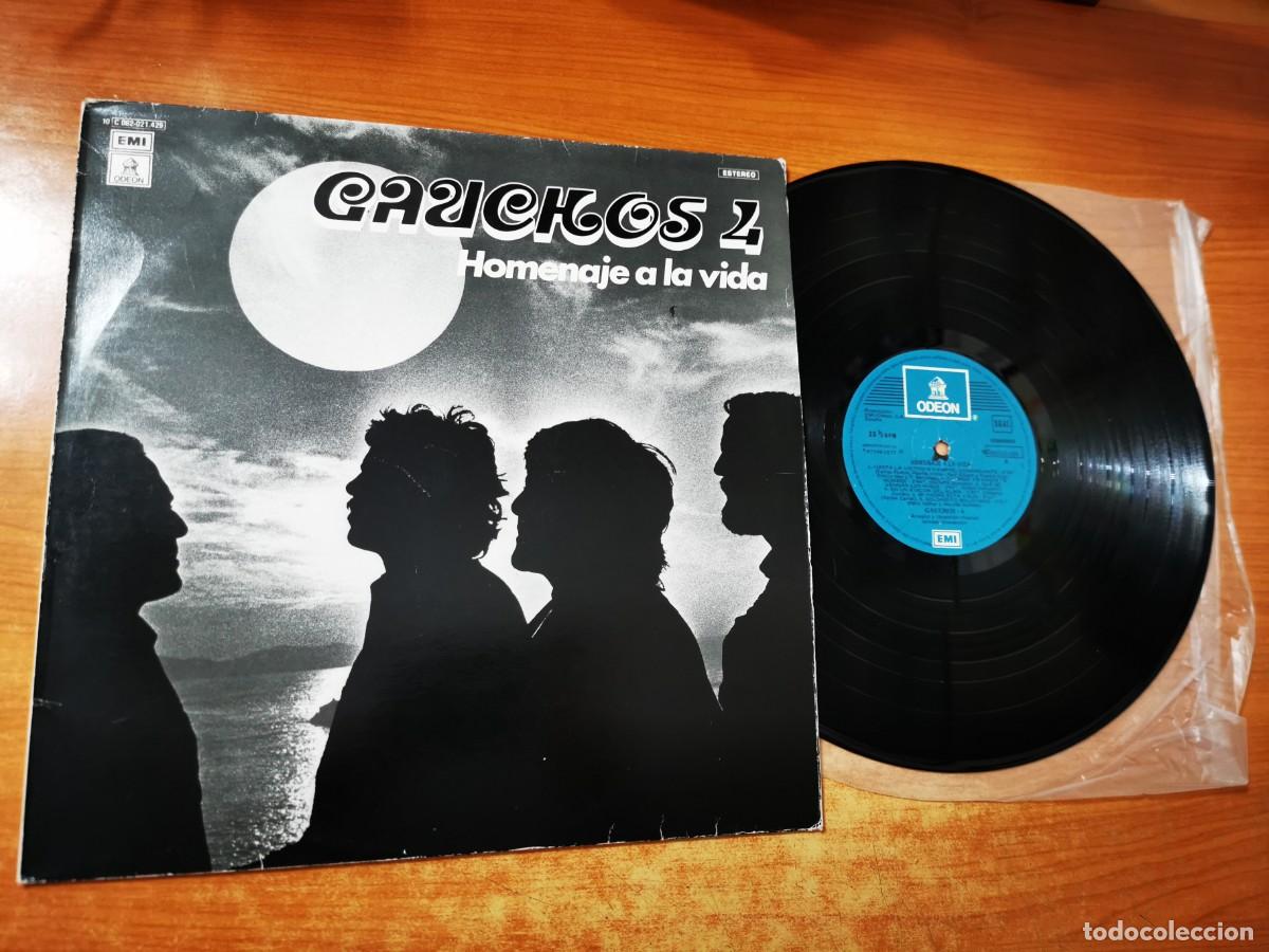 Vinyl records: GAUCHOS 4 Homenaje a la vida LP VINILO DEL A&Ntilde;O 1977 ESPA&Ntilde;A MUY RARO CONTIENE 12 TEMAS