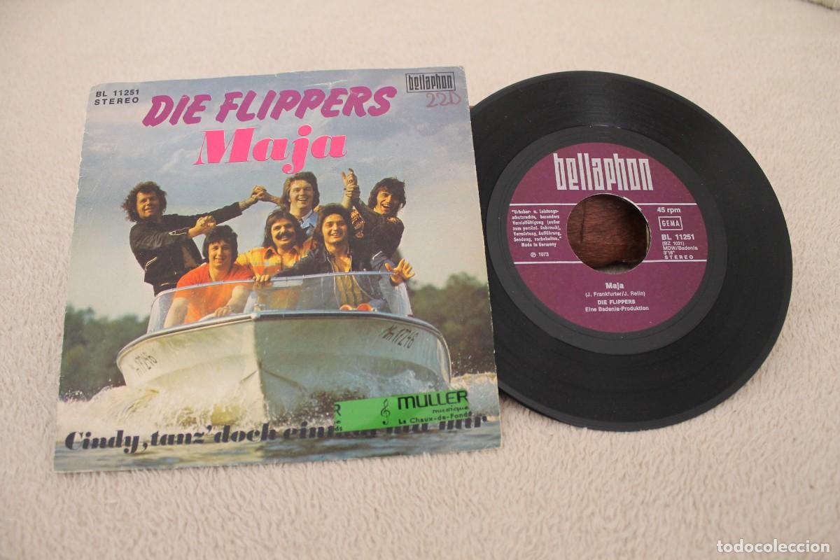 Discos de vinilo: DIE FLIPPERS MAJA SINGLE MADE IN GERMANY 1973 - Foto 1